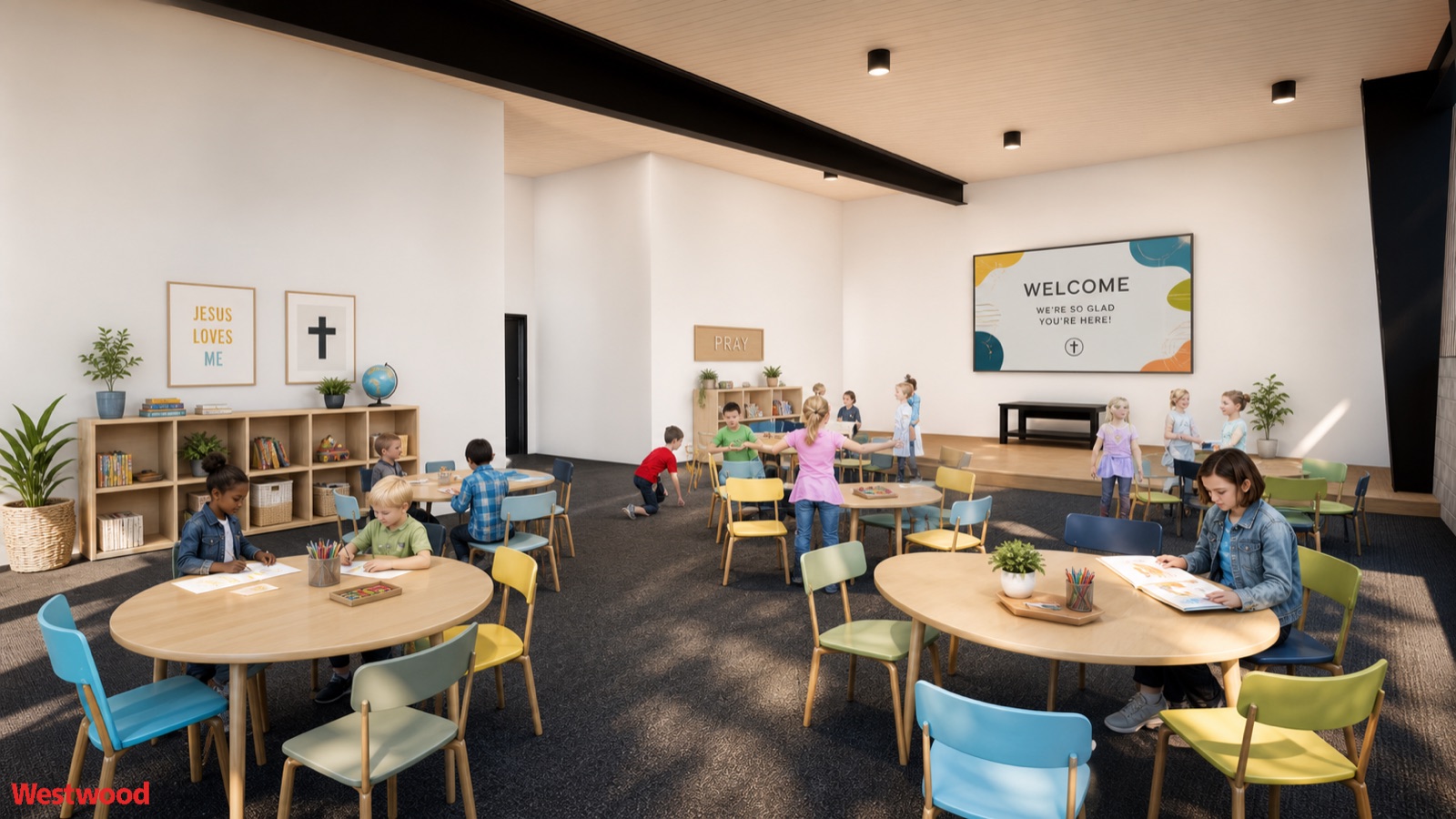 Architect rendering: Kids Worship Center
