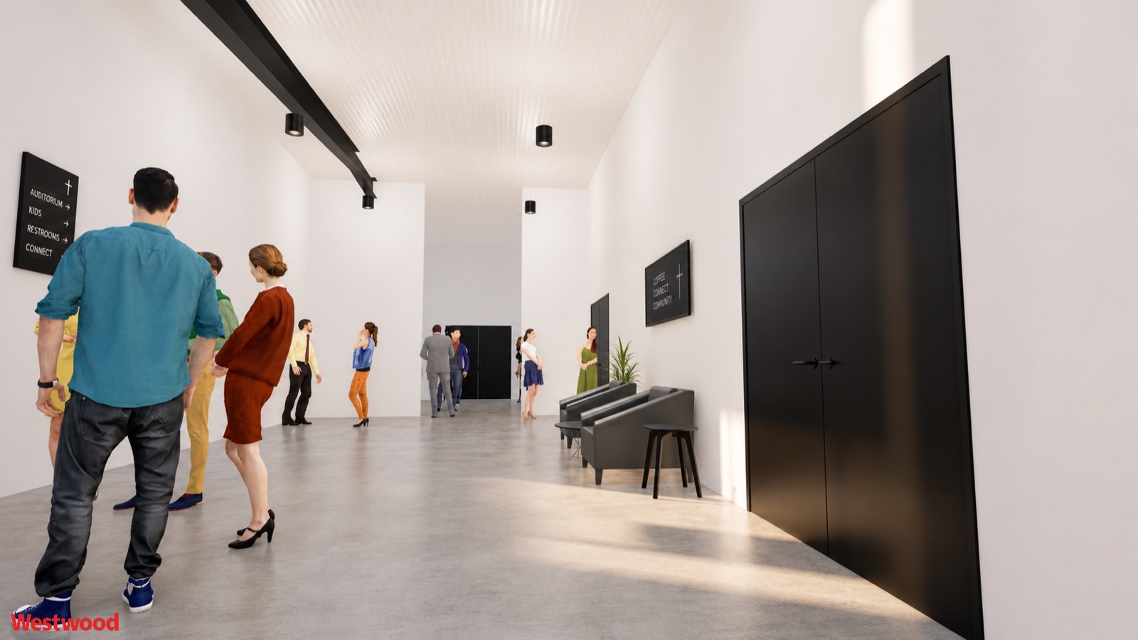 Architect rendering: Kids lobby